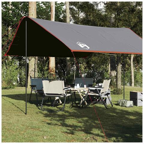 Telone da Campeggio Arancione 430x380x210 cm Impermeabile - Foto 2