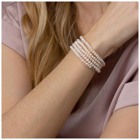 Moe Bracciale Collana Argento /perla Bianca - Foto 2