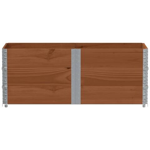 Poggiapiedi Da Giardino Marrone 150x50cm Legno Massello Di Pino - Foto 3