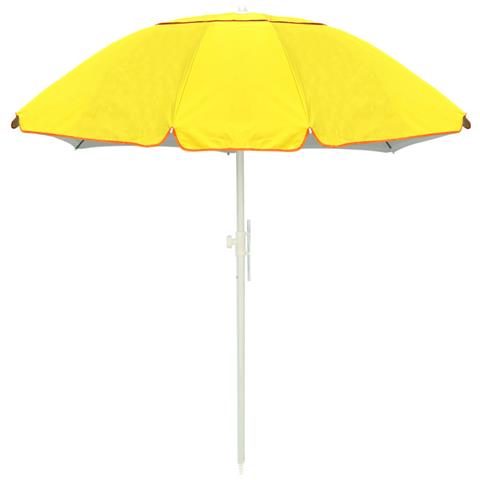 Ombrellone Spiaggia Mare Portatile Palo Reclinabile Tinta Unita Modello Caprera Diametro 180 Giallo - Foto 1