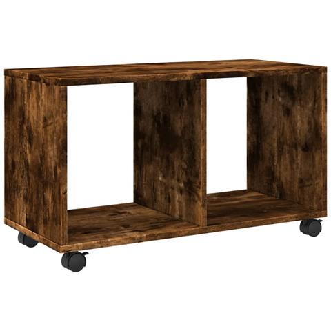 Mobiletto Con Ruote Rovere Fumo 72x33x42,5 Cm In Truciolato - Foto 2
