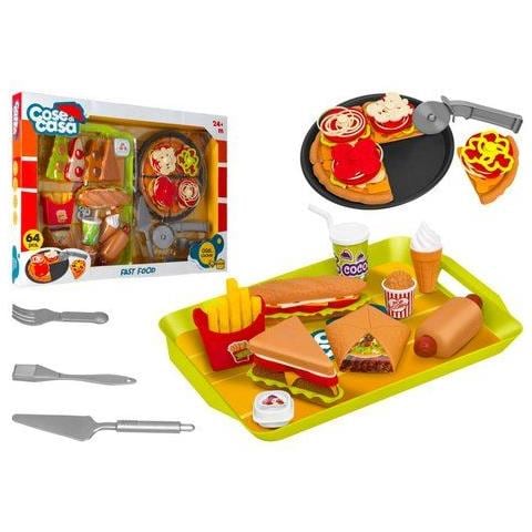 Playset Set Fast Food E Pizza 42459 Cose Di Casa - Foto 1