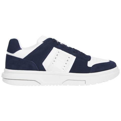 The Brooklyn Sneakers Pelle Scamosciata /nabuk Scarpe Uomo Blu Eu 45, Em0em01371 C1g - Foto 2