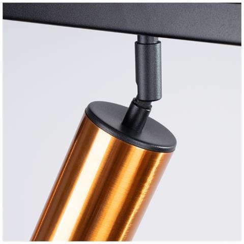 Lampada Da Soffitto Winx 3 Nero /coop Sl. 1376 - Moderno Lampade Da Soffitto Nero /rame 18.5x45x6 Cm - Foto 8