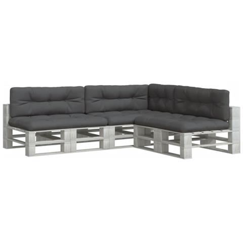Cuscini Per Pallet 7 Pz Antracite In Tessuto - Foto 3