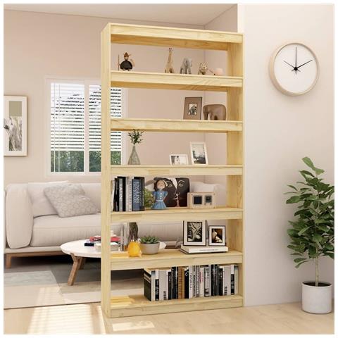 Lusso Casadino - Libreria/divisorio 100x30x200 Cm Legno Massello Di Pino - Foto 2