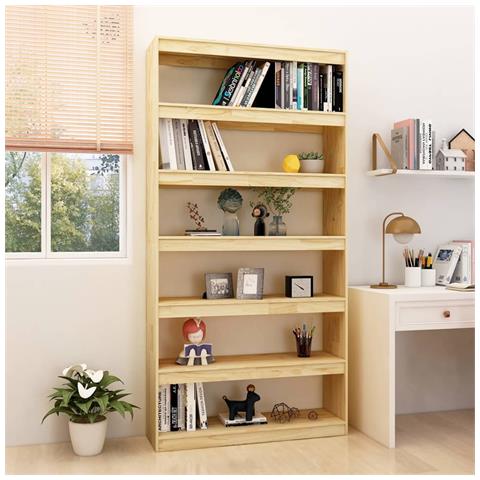 Lusso Casadino - Libreria/divisorio 100x30x200 Cm Legno Massello Di Pino - Foto 8