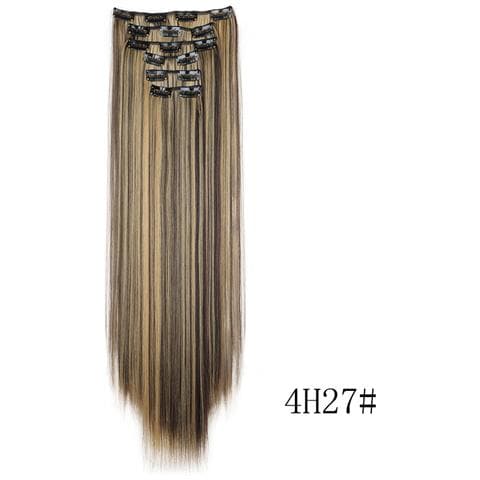 Extension Per Capelli Con Clip, 6 Pezzi Coffee - Foto 1