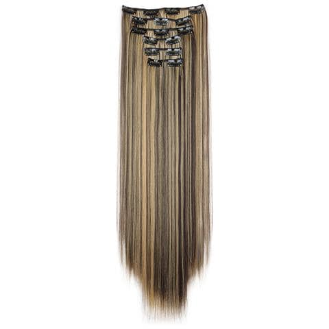 Extension Per Capelli Con Clip, 6 Pezzi Coffee - Foto 2