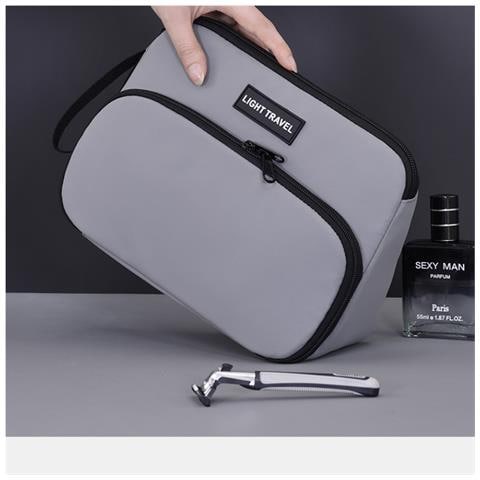 Elegante Beauty Case Da Viaggio Per Uomo - Grande Capacità Grey - Foto 2