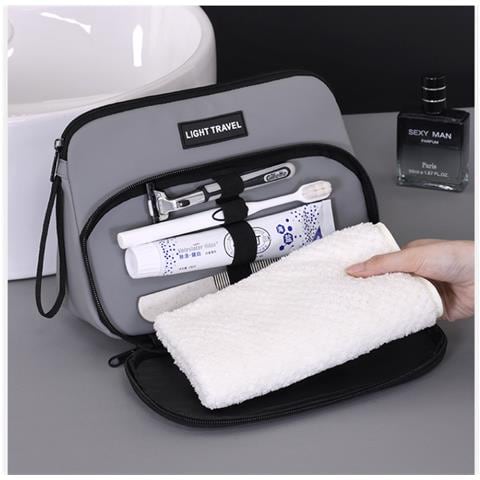 Elegante Beauty Case Da Viaggio Per Uomo - Grande Capacità Grey - Foto 6