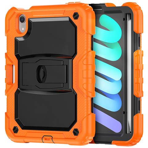 Custodia Per Ipad Mini 6 8.3"" Con Supporto E Tracolla Arancione - Foto 1