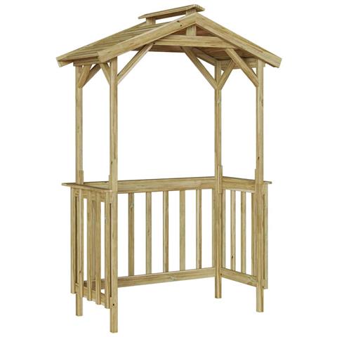 Casetta per barbecue Marrone 133.5 x 63 x 200 cm - Foto 1