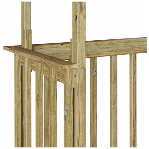 Casetta per barbecue Marrone 133.5 x 63 x 200 cm - Foto 9