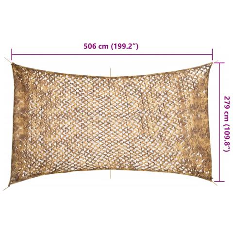Rete Mimetica con Custodia di Conservazione 506x279 cm Sabbia - Foto 7