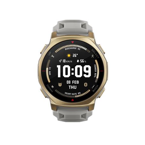 T-rex 3 Pro 3,35 cm (1.32") AMOLED 44 mm Digitale 466 x 466 Pixel Touch screen Oro Wi-Fi GPS (satellitare) - Foto 2
