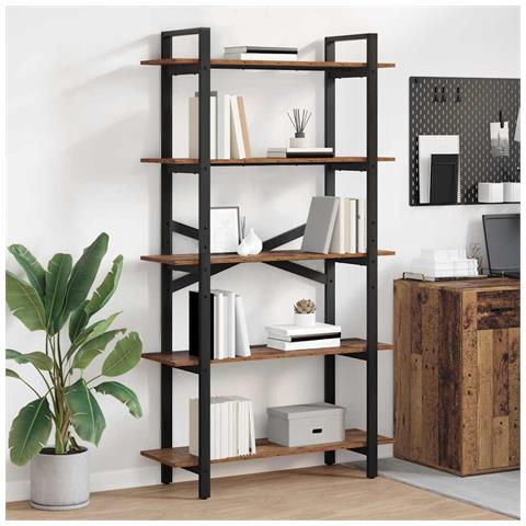 Libreria Legno vecchio 100 x 33,5 x 178 cm Legno multistrato - Foto 2