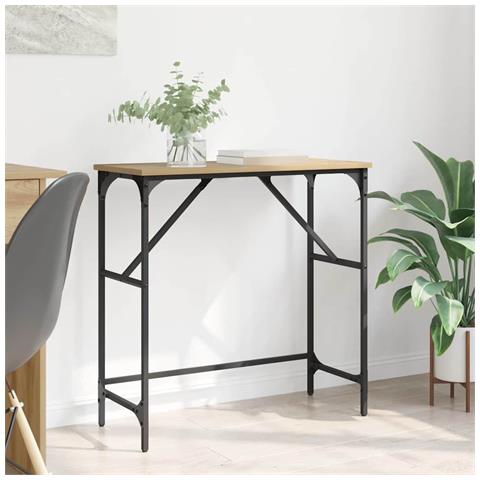 Tavolo consolle Rovere artigianale 75 x 32 x 75 cm - Foto 2