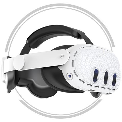 Custodia Protettiva In Silicone Compatibile Con Meta Quest 3 - Antigraffio E Antiurto White - Foto 2