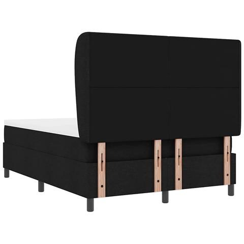 Letto a molle con materasso Nero 160 x 200 cm Tessuto - Foto 9