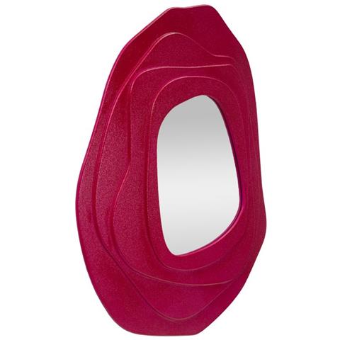 Specchio Da Parete Dalia Fucsia Dalla Forma Organica 98x104 Cm - Foto 2