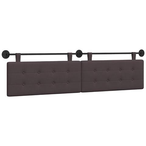 Testata appesa Marrone Scuro 210 x 55 x 5 cm Tessuto - Foto 1