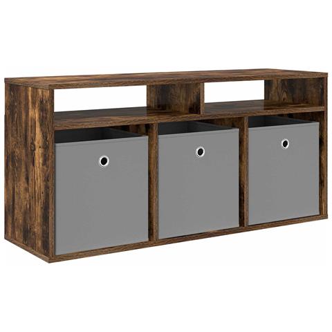 Lowboard con cassetto Rovere fumé 102 x 32 x 48,5 cm - Foto 1