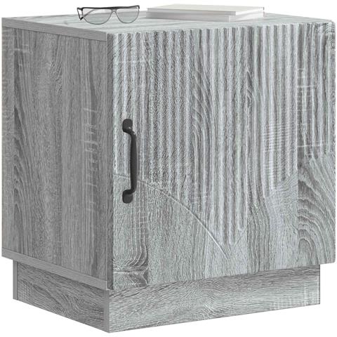 Comodino 2 pcs Sonoma grigio 43 x 34,5 x 47 cm - Foto 2