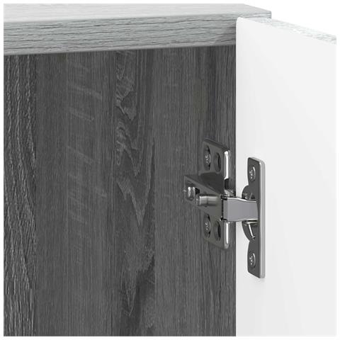 Comodino 2 pcs Sonoma grigio 43 x 34,5 x 47 cm - Foto 9