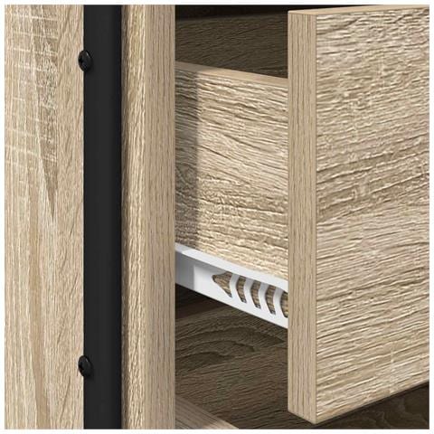 Armadio da Notte 2 pz Rovere Sonoma 40 x 39,5 x 40 cm - Foto 9
