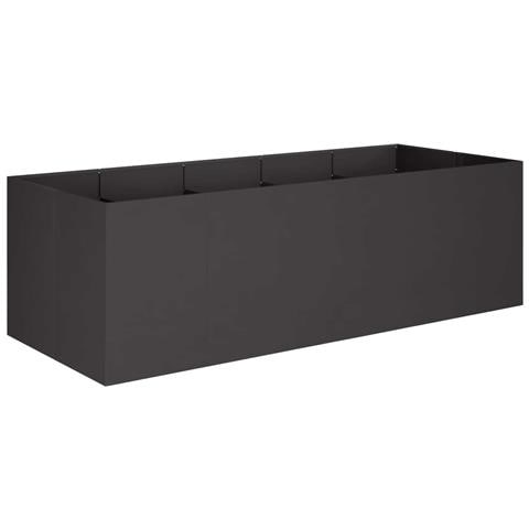 Vaso da giardino Nero 200 x 80 x 60 cm - Foto 1