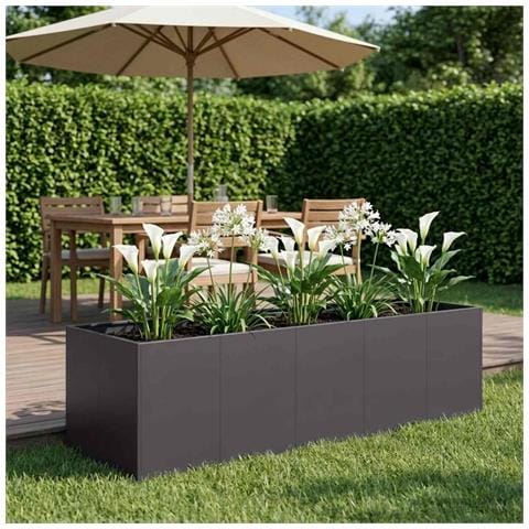 Vaso da giardino Nero 200 x 80 x 60 cm - Foto 2