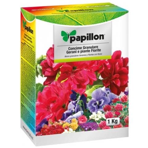 CONCIME GRANULARE per GERANI e Piante fiorite da 1 Kg PAPILLON - Foto 3