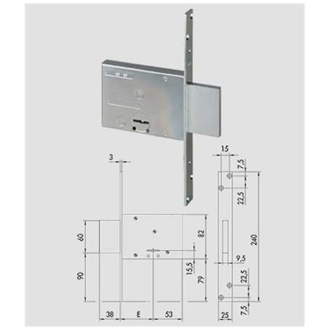 57013/60 Serratura Infilare - Foto 1