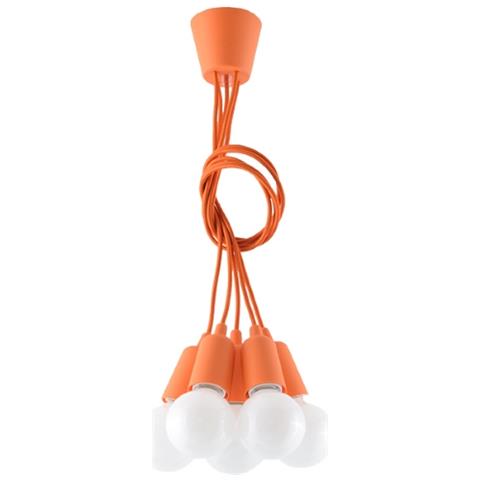 Lampadario A Sospensione, In Plastica, 25 X Max, Colore: Arancione - Foto 15