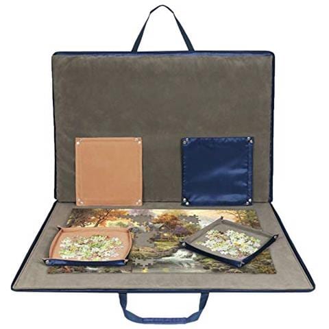 Custodia Per Puzzle In Tessuto Oxford Custodia Per Puzzle Fino A 1500 Pezzi Blu - Foto 1