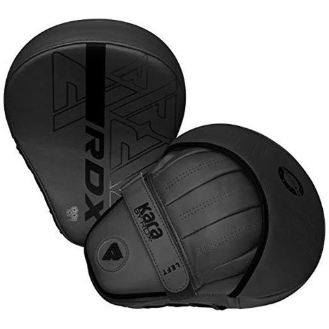 Boxe Pads Curve Guanti Mezzi Del Fuoco Maya Cuoio Kara Hook E Pads Formazione Jab Regolabile Strap Ventilate Mma Muay Thai Kickboxing Coaching Arti Marziali Di Punzonatura A Mano Target Sciopero Shield - Foto 2