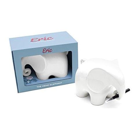 Secco Wipe Memo Ceramica Elefante - Eric Il Dry Erase Messaggio Appunto Elephant Lim - Ceramica Memo Pad - Lavaggio Wipe Pen Cloth Inclusi - Foto 4