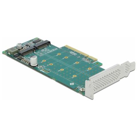 Pci Express X8 Card To 2 X Internal Nvme M. 2 Key M - Bifurcation - Speicher-controller - M. 2 - M. 2 Nvme Card Low-profile - Pcie 4,0 X8 (89045) - Foto 3