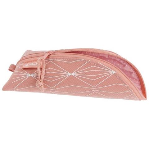 50038602 Astuccio Per Matita Astuccio Portamatite Cotone, Pu Pelle Rosa, Bianco - Foto 2