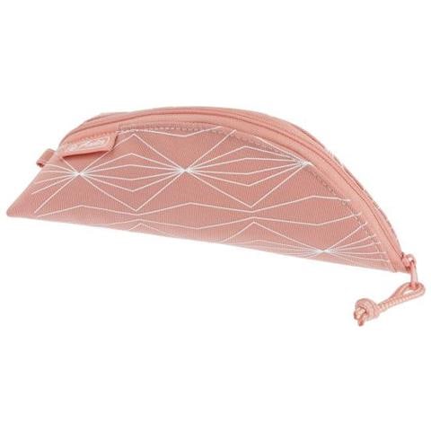 50038602 Astuccio Per Matita Astuccio Portamatite Cotone, Pu Pelle Rosa, Bianco - Foto 1