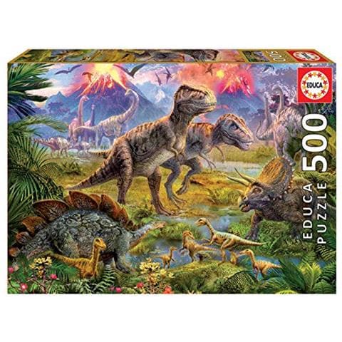 Puzzle Sulla Raccolta Dei Dinosauri (500 Pezzi) - Foto 1