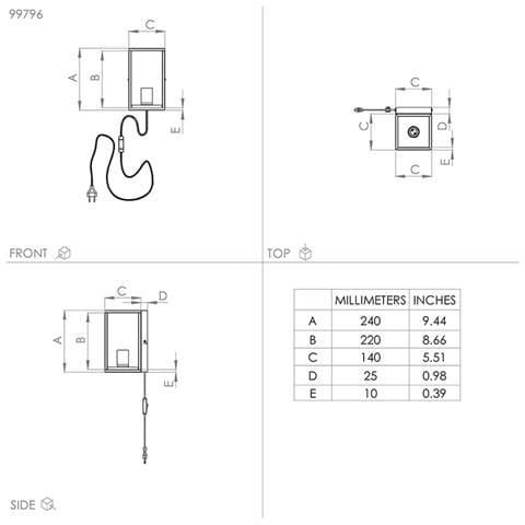 Applique Industrial Libertad 1 Luce Metallo Nero E Marrone - Foto 2