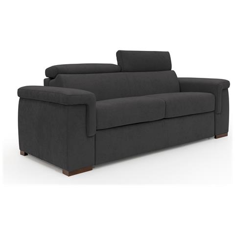 Giunone Divano Letto Alto 18 Cm. Impermeabile T02 Nero - Foto 1