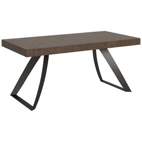 Tavolo Allungabile 90x180/284 Cm Proxy Telaio Antracite - Noce - Foto 5