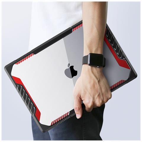 Cover Bumper Per Macbook Pro 16"" 2023, 2022 E 2021, Rosso - Foto 5