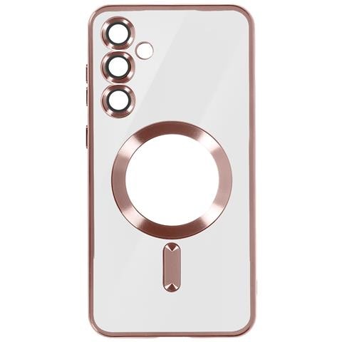 Cover Magsafe Per Samsung S24 Plus In Silicone Bordo Cromato - Foto 1