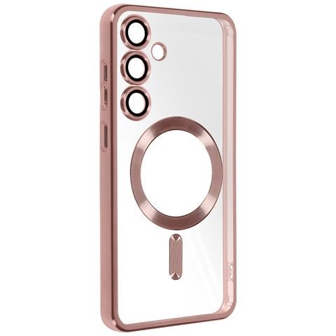 Cover Magsafe Per Samsung S24 Plus In Silicone Bordo Cromato - Foto 5