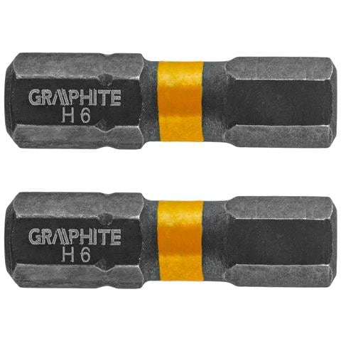 Punte A Percussione Hex6 X 25 Mm, 2 Pz. - Foto 1