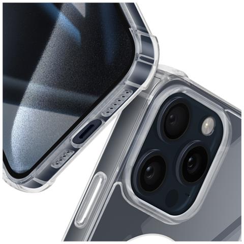 Cover Magsafe Per Iphone 15 Pro Max Silicone Gel Angoli Rinforzati - Foto 2